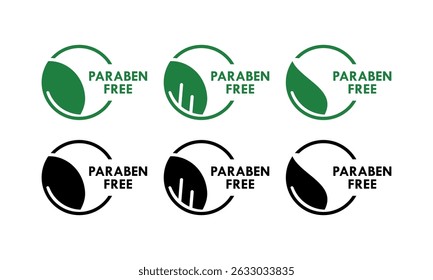 Paraben free design logo template illustration