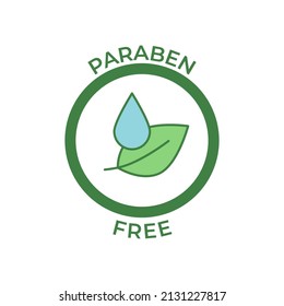 paraben free icon in black line style icon, style isolated on white background