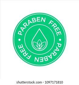 Paraben Free Icon. Isolated vector illustration.