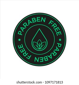 Paraben Free Icon. Isolated vector illustration.