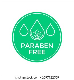 Paraben Free Icon. Isolated vector illustration.