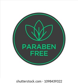 Paraben Free Icon. Isolated vector illustration.