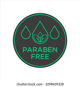 Paraben Free Icon. Isolated vector illustration.