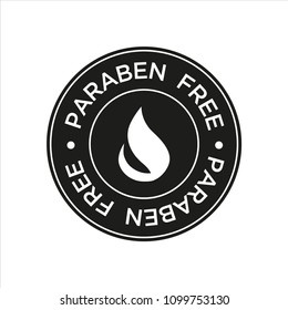 Paraben Free Icon. Isolated vector illustration.