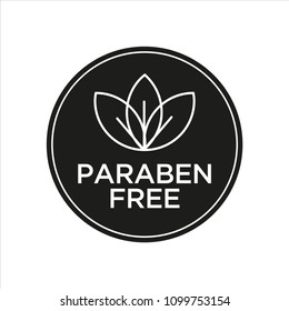 Paraben Free Icon. Isolated vector illustration.