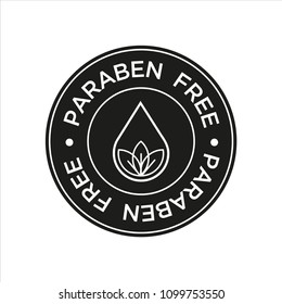 Paraben Free Icon. Isolated vector illustration.