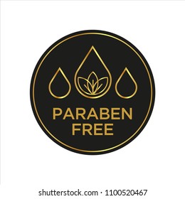 Paraben Free Icon. Isolated vector illustration.