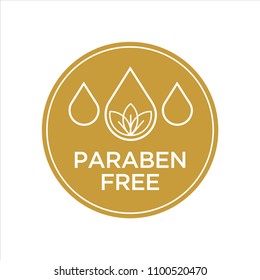 Paraben Free Icon. Isolated vector illustration.