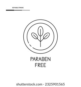 Paraben Free Icon Vector Design.