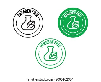 paraben free icon vector illustration