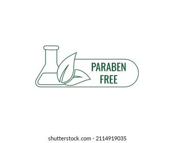 paraben free icon vector illustration 