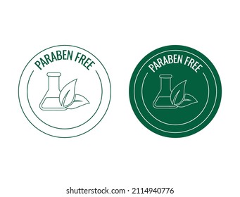 paraben free icon vector illustration 
