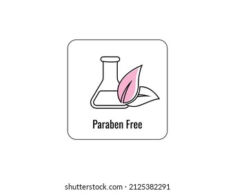 paraben free icon vector illustration