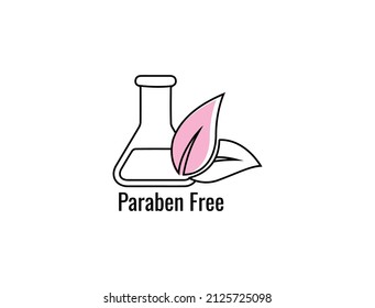 paraben free icon vector illustration