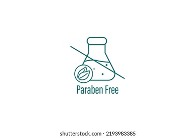 paraben free icon vector illustration 