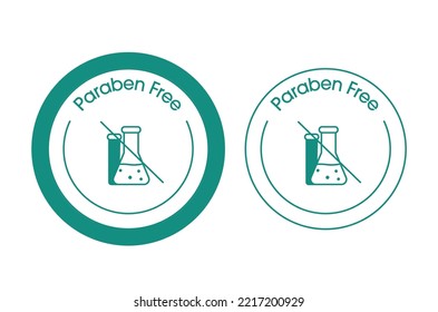 paraben free icon vector illustration 