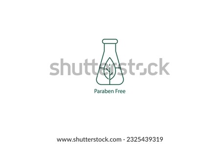 paraben free icon vector illustration 