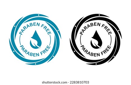 Paraben free logo template illustration