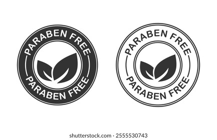 Paraben free logo template illustration