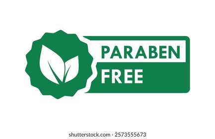 Paraben free logo template illustration