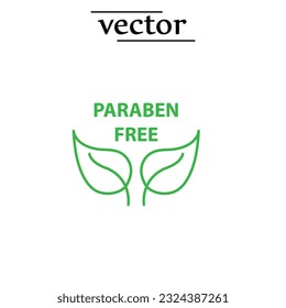 paraben free vector icon symbol illustration on white background..eps