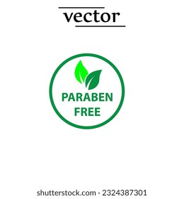 paraben free - vector illustration design on white background..eps