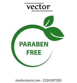 paraben free - vector illustration flat design on white background..eps