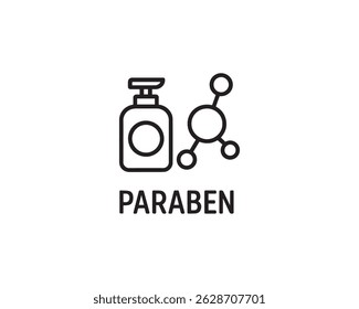 Paraben icon vector art illustration