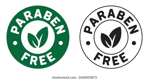 Paraben-Free Natural Cosmetic Seal Badge Icon