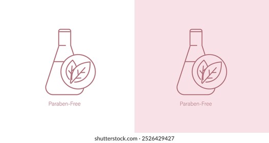 Paraben-Free Vector Icon for Skincare Products: