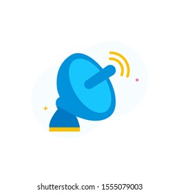 Parabola flat icon. Ready to use for website mobile app presentation and any other projects. Suitable for any visual design