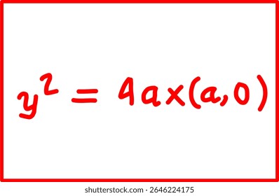 parabola focus fórmula matemática. geometria analítica da parabola