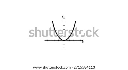 Parabola Graph Logo in Math.