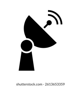 parabola icon vector simple black line