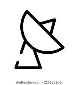 Icono de parábola Icono de vector Ilustración de diseño