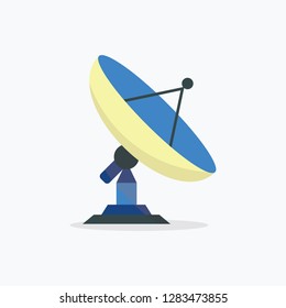 Parabola Satellite Antenna on white background vector isolated