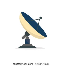 Parabola satellite antenna vector on white background isolated