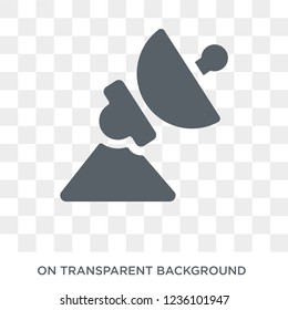 Parabolic Signal icon. Trendy flat vector Parabolic Signal icon on transparent background from hardware collection. 