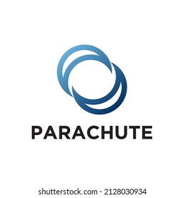 logotipo abstracto de paracaídas para todos los negocios