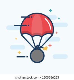 Parachute with Bomb Delivery Concept