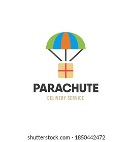Paracaídas con el logo de la carga. Paracaídas con el logo de la caja.