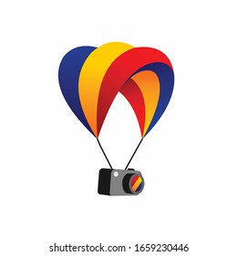 Parachute is carrying a camera