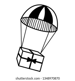  Parachute Carrying Delivery Cardboard Box 