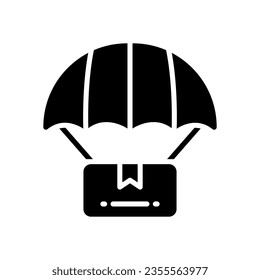 parachute delivery icon for your website, mobile, presentation, and logo design.