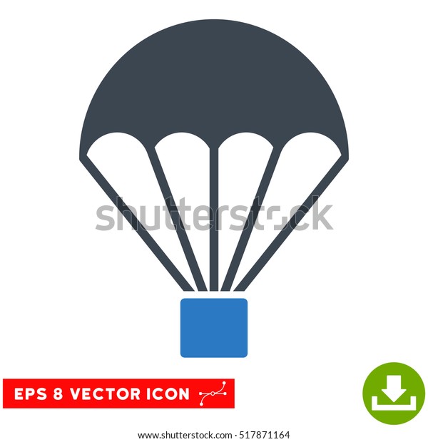 Parachute Eps Vector Pictogram Illustration Style Stock Vector (Royalty ...