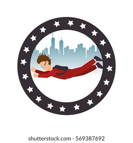 parachute Extreme sport athlete avatar
