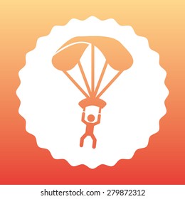 parachute flight  design, vector illustration eps10 graphic 