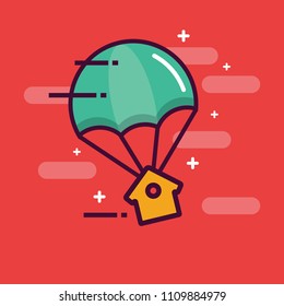 Parachute with Home Delivery Concept