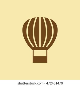 Parachute or Hot Air Balloon Icon.