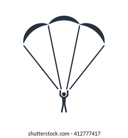 parachute, human front